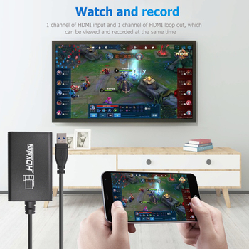1080P 60fps HDMI to USB 3.0 Plug Play Convenient Quick Operate Video TV Tuner Card with Mic Input for Xbox PS3 PS4